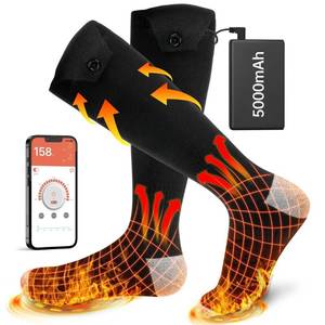 lot 42365 image: Heated Socks for Men Women with APP Control,5000mAh Rechargeable Electric Heated Socks,4 Heating Settings,Outdoor Camping Skiing Hunting