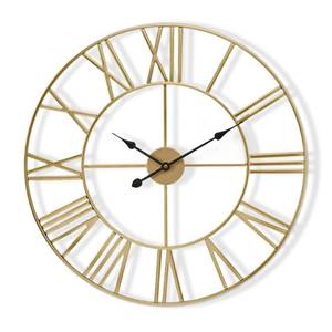 lot 42370 image: Sorbus Large Wall Clock for Living Room Decor, (30CM) 12 Inch Wall Clock Decorative, Metal Analog Roman Numeral Wall Clock Modern Wall Clocks - Large Clock Home Decor (Gold)