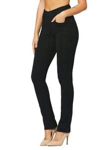 lot 42375 image: Conceited Premium Womens Stretch Dress Pants - Wear to Work - Ponte Treggings - All Pinned Up - DP-Boot-Full-50-XL