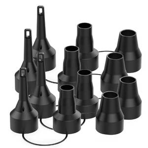 lot 42402 image: 4 Set Replacement Nozzles, Plastic Pump Nozzles, 3 Size for Air Bed, Air Pump Nozzles for Inflatables, Air Mattress