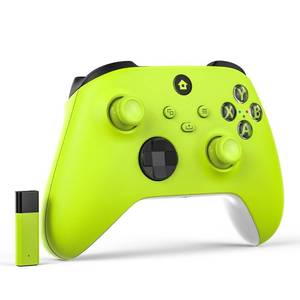 lot 42414 image: W&ampO Wireless Controller Compatible With Xbox One, Xbox Series XS, Xbox One XS, PC with 2.4GHZ Wireless Adapter Gamepad - Electric Volt