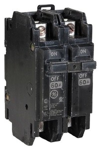 lot 42416 image: General Electric GETHQC2160WL GE THQC2160WL 2P 60A 120240V CB, Black