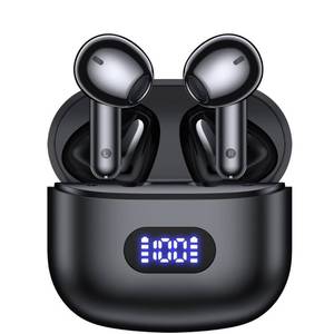 lot 42438 image: Wireless Earbuds Bluetooth Headphones 40Hrs Playback IPX7 Waterproof Sports Earphones with Wireless Charging Case & LED Power Display TWS Stereo Headset Microphone for iOS Android Laptop Black CAP0X0