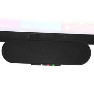 lot 42469 image: Cyber Acoustics USB & Bluetooth Speaker Bar (CA-2890PRO) USB Powered Speaker with Speakerphone for PC and Bluetooth for Smartphones, Clamps to Monitors up to 2 Inches Thick