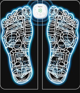 lot 42470 image: EMS Foot Massager for Neuropathy - Foot Massager Mat for Pain Plantar Relief, Improve Circulation, Muscle Relaxation, Portable & Rechargeable EMS Foot Stimulator with 6 Modes &19 Levels