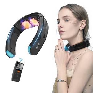 lot 42481 image: OSITO Neck Massager with Heat,(FSA HSA Eligible) EMS & TENS Therapy Electric Cervical Neck Massage for Neck Pain Relief with 9 Modes 50 Levels for Men Women