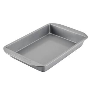 lot 42492 image: Farberware Nonstick Bakeware Baking Pan  Nonstick Cake Pan, Rectangle - 9 Inch x 13 Inch, Gray