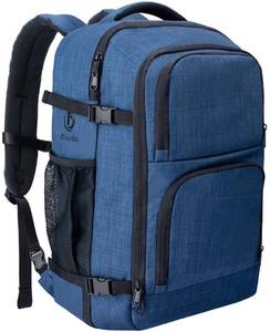 lot 42504 image: Dinictis 40L Travel Backpack Carry on Flight Approved, Backpack Suitcase for Travel, Personal Item Travel Bag fits 17 inch Laptop-Blue