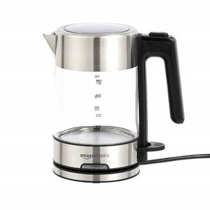 lot 42513 image: Amazon Basics Electric Glass and Steel Kettle - 1.0 Liter