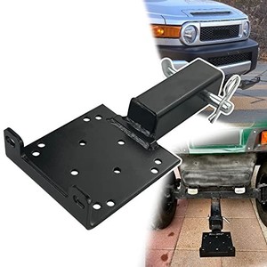 lot 42529 image: VIAGL Universal Trailer Hitch Winch Mounting Plate with 2 Receiver , Winch Bracket Winch Mounting Plate for ATV UTV Winch Bracket Mounting Bracket