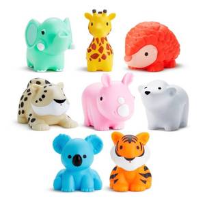lot 42556 image: Munchkin� Wild�� Animal Baby and Toddler Bath Toy Squirts, 8 Pack