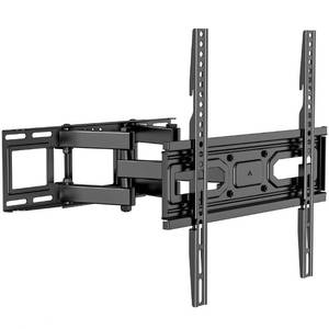 lot 42569 image: WALI Full Motion TV Wall Mount for Most 32-70 inch Flat Curved TV, Swivel Extension Tilting Leveling TV Mount Bracket Max Mounting Holes 400x400mm, Holds up to 88 lbs & 1216 Wood Studs