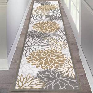 lot 42578 image: HEBE Floral Medallion Runner Rug 2x10 Non Slip Washable Hallway Runner Rug Accent Laundry Rug Runner Low Profile Floor Carpet Runners for Hallways Entryway Laundry Room Bathroom