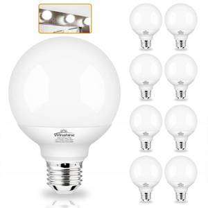 lot 42607 image: winshine G25 Globe Light Bulbs, 8 Pack LED Vanity Light 5000K Daylight for Bathroom Vanity Makeup Mirror, LED Bedroom Lights E26 Medium Screw Base 5W 60W Equivalent,500LM, Non-dimmable