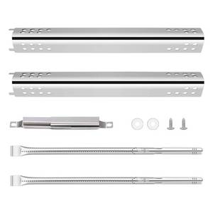 lot 42608 image: Grill Burners Replacement Parts for Charbroil Performance 2 Burner, Stainless Steel Grill Parts for 463625217 463673519 463625219 463673517 463673017 463275517 463244819, G470-5200-W1, G470-0004-W1