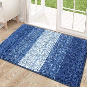 lot 42627 image: Kitinjoy Indoor Door Mat, 32x20 Non-Slip Absorbent Dirt Trapper Entrance Mat, Low-Profile Washable Inside Floor Mat, Sturdy Soft Entry Doormats for Entryway, Navy Blue