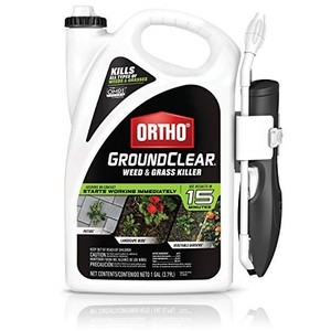 lot 42631 image: Ortho GroundClear Weed & Grass Killer Ready-to-Use - Grass Weed Killer Spray, Use in Landscape Beds, Around Vegetable Gardens, on Patios & More, Broadleaf Weed Killer, See Results in 15 Minutes, 1 gal