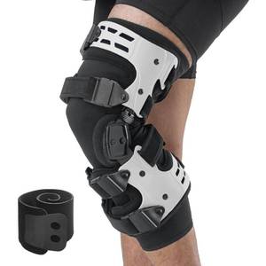 lot 42734 image: FORFAVEOR Unloader Knee Brace-OA Unloader Knee Brace for Osteoarthritis, Arthritis Pain, Cartilage Repair, Bone on Bone Knee Joint Pain, Lateral Degeneration Knee Support White Left - Retail $104.54