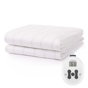 lot 42757 image: Sunbeam Restful Heated Mattress Pad - Full, White