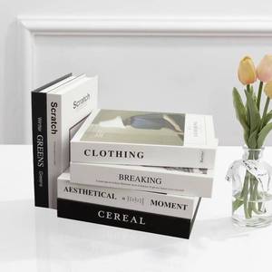 lot 42762 image: EFH Decorative Books for Home Decor Faux Books for Decoration Modern Fake Decorative Books for Entryway Coffee Table 6 Pcs Foldable (No.2 Set)