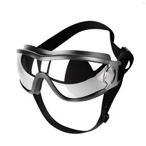 lot 42772 image: Dog Goggles Medium or Large Dog Sunglasses Anti-UV Waterproof Windproof Glasses Dog Eyewear for Long Snout Dogs (Silver)