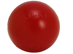 lot 45798 image: Jolly Pets Push-n-Play Ball Dog Toy, 10 InchesLarge, Red (310 RD)