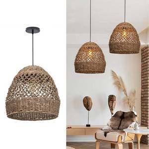 lot 45820 image: Arturesthome Woven Pendant Lights, Modern Boho Hanging Lamp with Handwoven Woven Rattan Shade, Farmhouse Coastal Pendant Light Fixtures for Kitchen Island, Dining Room, Bar, Foyer Hallway