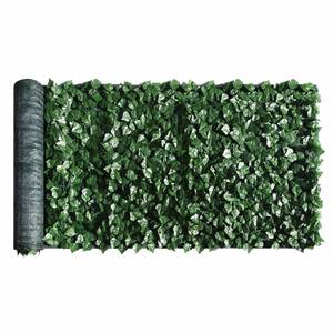lot 45844 image: ColourTree 4 x 16 Artificial Hedges Faux Ivy Leaves Fence Privacy Screen Cover Panels - Decorative Trellis - Mesh Backing - 3 Years Full Warranty