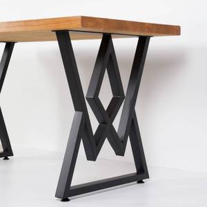 lot 45893 image: SSS Furniture 2PCS Metal Furniture Legs 28Height 24Wide,Black Cast Iron Coffee Table Legs,Rustic Decory Table Legs Triangle Shape Desk Legs DIY Furniture Bench, Dining Coffee Table