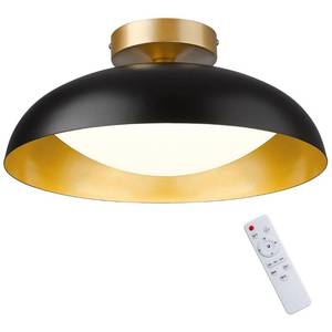 lot 45905 image: kudos Ceiling Light,16-inch Dimmable LED Flush Mount Ceiling Light Fixture with Remote Control, 24W1300lm Ceiling Lamp for Bedroom, Hallway,3000K-6000K Adjustable,KDCL02-BK-RM