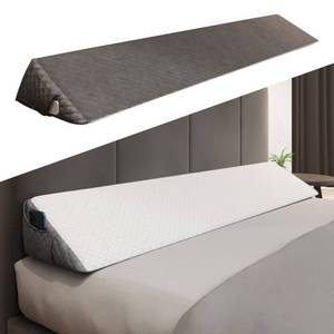lot 45914 image: Kolbs Bed Wedge Pillow Headboard Pillow  Flippable 2 ColorsSided, Instantly Change Your Decor Bed Wedge Pillow for Headboard  Headboard Pillow Wedge Bed Gap Filler  Mattress Gap Filler Queen