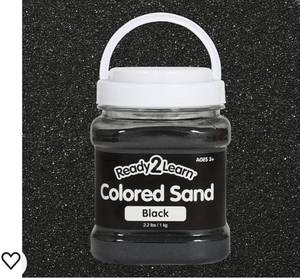 lot 45922 image: READY 2 LEARN Colored Sand - Black - 2.2 lbs - Play Sand for Kids - Perfect for Wedding Unity Ceremonies, Crafts, Sensory Bins and Vase Filler
