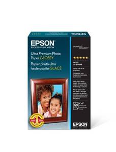 lot 68781 image: Epson Ultra Premium Photo Paper Glossy - S042174, 4 x 6 (100 sheets),White