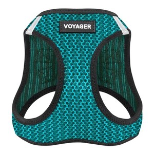 lot 68782 image: Voyager Step-in Air Dog Harness - All Weather Mesh Step in Vest Harness for Small and Medium Dogs by Best Pet Supplies - Turquoise (2-Tone), M