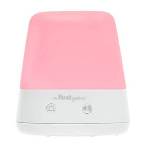 lot 68789 image: The First Years Sunset Baby Soother Night Light and Sound Machine - Red Kids Night Light and Baby Sound Machine Sleep Machine- Toddler and Baby Sleep Training Aid Supports Natural Melatonin Production