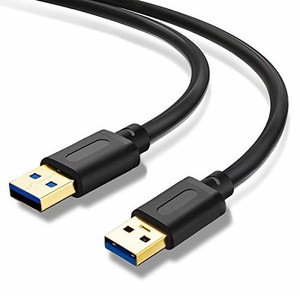 lot 68827 image: Jelly Tang USB 3.0 A to A Male Cable 25Ft,USB to USB Cable USB Male to Male Cable USB Cord with Gold-Plated Connector for Hard Drive Enclosures, DVD Player, Laptop Cooler(25Ft8M)