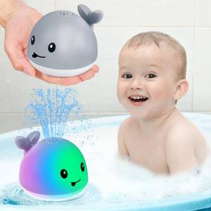 lot 68835 image: Gigilli Baby Whale Bath Toy, USB Rechargeable Bath Fountain Toy 6-12 12-18 Months, Light Up Bath Toys Sprinkler, Spray Water Pool Bathtub Toys for Toddlers 1-3 2-4 Infant Kid Baby 2 3 4 5 Shower Gifts