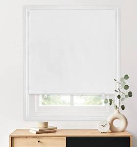 lot 69790 image: Lot of 3 - LazBlinds 100% Blackout Roller Shades, No Tools No Drill Cordless Blinds for Windows, Thermal Insulated UV Protection Privacy Window Shades for Bedroom (36W x 72H, White)