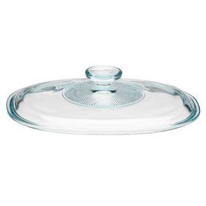 lot 69798 image: Corningware French White 1.5 Quart Deep Oval Glass Lid