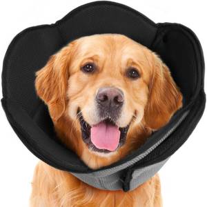 lot 69810 image: IDOMIK Dog Cone for Dogs After Surgery, Comfy Soft Dog Cones for Large Medium Small Dogs Cats, Adjustable Protective Dog Recovery Collars & Cones Alternatives to Prevent Pets from Licking Wounds,XL