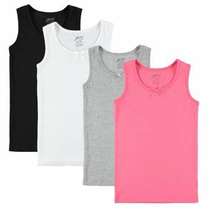 lot 69816 image: Brix Girls Cami Tank Tops - 4 Pack Undershirts Sleevless Tagless Tees. 7-8