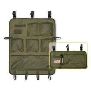 lot 69880 image: MAUHOSO Hanging Bag Tool Organizer,Tactical Organizer Hanging Bag,Rolling Tool Bag with 8 Pockets and 3 Buckles,Large Tool Roll Up Pouch for Outdoor and Space-Saving,Military Green