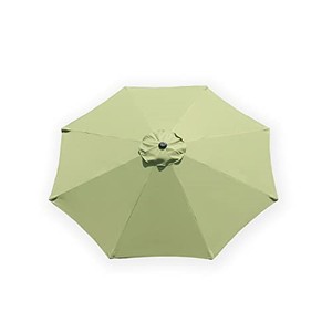 lot 69902 image: Garden lucky 9ft Patio Umbrella Replacement Canopy Market Umbrella Top Outdoor Umbrella Canopy for 8 Ribs Umbrella Chartreuse