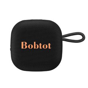 lot 69930 image: Bobtot Portable Bluetooth Speakers Wireless Speaker - Waterproof Mini Shower Speaker with 16 Hours Playtime, Loud Stereo Sound, Rich Bass, TWS, Built-in Mic for Home Travel Sport, Black