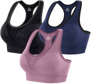 lot 69941 image: Heathyoga High Impact Sports Bras for Women Padded Sports Bras for Women Workout Bras for Women Racerback Bras Yoga Bras, Large