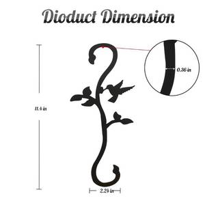 lot 69946 image: YILONGDA Hummingbird Bird Feeder Hanger Hooks for Outdoors Hanging, Shepherds Hanging Plant Hooks, S Garden Fence Hooks for House, Wind Chimes, Flower Basket