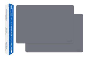 lot 69955 image: gasar�, Set of 2, Extra Large, Thick, Silicone Mats for Kitchen Counter, Heat Resistant Mats, Countertop Protector, Non-Slip, Easy to Clean, 25 x 17 Inches x 1.4mm, Gray