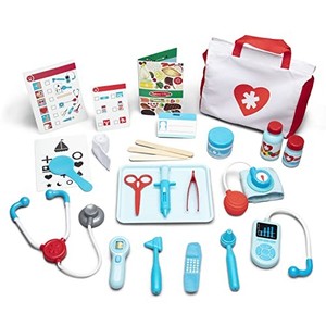 lot 69974 image: Melissa &amp Doug Get Well Doctors Kit Play Set - 25 Toy Pieces - Doctor Role Play Set, Doctor Kit For Toddlers And Kids Ages 3
