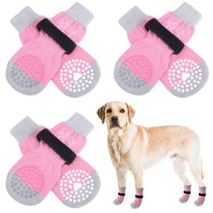 lot 69976 image: SCENEREAL Double Side Anti-Slip Dog Socks for HotCold Pavement, Non-Slip Dog Shoes for Hardwood Floors to Stop Licking Paws, Slipping, Paw Protectors with Grippers