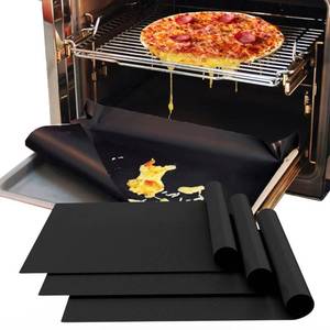 lot 70000 image: Demiwise 3 Pack Oven Liners for Bottom of Oven, 16x24 Inch Thick Heavy Duty Non Stick Teflon Oven Mats, BPA and PFOA Free Reusable Oven Liners for Bottom of Electric Oven